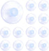 12pcs Suction Cup Glass Suction Pads 40mm Clear PVC Plastic Sucker Pads Without Hooks Extra Strong Adhesive Suction Holder for Home Kitchen and Ba...