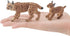 2 Pcs Realistic Lynx Figure Plastic Lynx Figurine Lynx Action Figure Simulated Lynx Model for Halloween Christmas Birthday Party Favors Decoration...