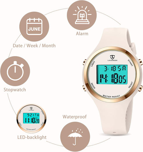 NN BEN NEVIS Watches for Women, Digital Watch Womens Outdoor Sport with Alarm/Stopwatch/Chronograph/Back Light, Gifts for Teen Girls/Women...
