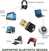USB Bluetooth 5.0 Adapter Dongle,Wireless Bluetooth Transmitter Receiver for PC Laptop Computer Desktop Stereo Music Skype Call Keyboard Mouse Sup...