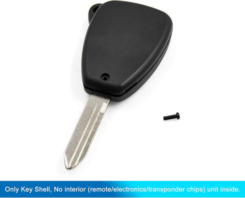 uxcell 4 Buttons Uncut Key Fob Remote Control Case Shell Replacement KOBDT04A for Chrysler for Dodge...