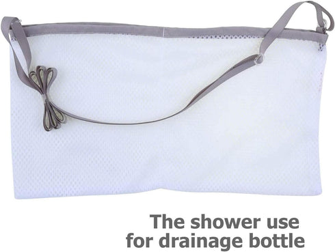 Adjustable Mastectomy Drain Holder Drainage Pouch with Shower Bag for Breast Surgery Mastectomy Breast Reduction Augmentation Post-Surgery Recover...