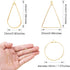 120pcs Earrings Beading Hoop Earring Finding Teardrop Earring Triangle Earring Round Hoop Earring for Jewelry Making DIY Crafts Art Creation Women...