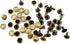CRAFTMEMORE 200 Pack Leather Rivets Single Cap Rapid Rivet Metal Stud Fasteners Round Cap for Bag Belt Wallet Leather Craft (Antique Brass, 6MM)...