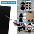 Adhesive Felt Sheet, Shynek 12 Pieces Black Felt Fabric Adhesive Sticky Back Felt Sheets for Art and Craft Making...