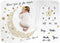 Baby Monthly Milestone Blanket for Boy and Girl,Monthly Blanket for Baby Pictures,Baby Photo Blanket for Newborn (Golden Moon, 40" x 60")...