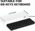 SELORSS Gaming Keyboard Dust Cover Mechanical Keyboard Cover Premium Clear Acrylic Keyboard Cover for 60% Compact 68 Keys Gaming Keyboard Keychron...