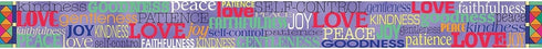 Barker Creek Double-Sided Spiritual Border with Inspirational Verse, Fruit of The Spirit, for Bulletin Boards, Reception Areas, Sunday School Clas...