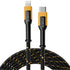 DEWALT Lightning to Type C Cable — Reinforced Braided Cable for Type C Fast Charging — USB C to Lightning Charging Cable — Fast Charging Apple Com...