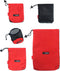 Drawstring Bags Pouch/Ditty Bag/Mesh Stuff Sack Camping Cord Bag Storage 5-in-1 Travel Use Nylon 5 Pieces (Red)...