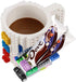 Versatile Build-on Brick Mug,Fun Coffee Mugs Compatible with Lego DIY Building Kit with 3 Pack of Blocks,Novelty Cup with Bricks Set for Party Fav...
