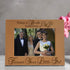 KATE POSH Natural Wood Picture Frame - Engraved (5x7-Horizontal) - Mother of The Bride Gifts, Father of The Bride Gifts...
