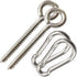 Hammock Hanging Kit, Heavy Duty Swing Hangers Eye Hooks for Hanging Swing Stainless Steel Hammock Hook Carabiner Set Swing Hardware for Yoga Hammo...