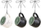 DEMDACO Thankful Black and White 4 x 3 Stoneware Coffee Pod Mug Ornaments Set of 3...