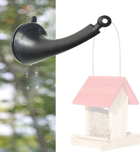 Pmsanzay Strong Window Suction Cups Hanger Hook for Bird Feeders and Wind Chimes, Pet Water Drinker Dispenser Cage, Bird House Feeder Hanging Brac...