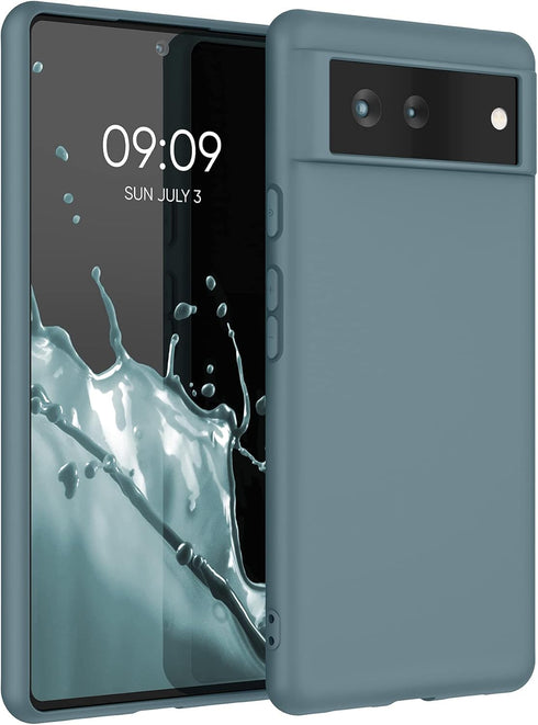 kwmobile Case Compatible with Google Pixel 6 Case - Soft Slim Protective TPU Silicone Cover - Arctic Night...