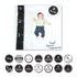 lulujo Baby Baby's First Year Milestone Blanket and Cards Set, Loved Beyond Measure...