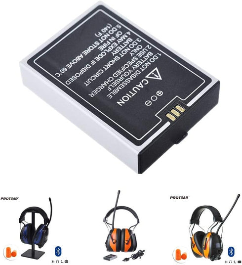 Lithium Battery Replacement,Rechargeable Battery,Suitable for Our Rechargeable Bluetooth Headphones Noise Reduction Ear Earmuffs...