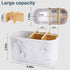 Toothbrush Holders for Bathrooms, 5 Slots Bamboo Toothbrush Holder Kids Electric Toothbrush Holder and Toothpaste Holder for Bathroom Countertop A...
