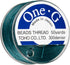 Toho One-G Beading Thread, 50 Yard Bobbin (Deep Green)...
