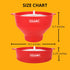 Silicone Microwave Popcorn Popper | KRAMM Popcorn Bowl - Collapsible Bowl with Lid, No Oil Required, BPA-Free, Heat Resistant, Dishwasher Safe - P...