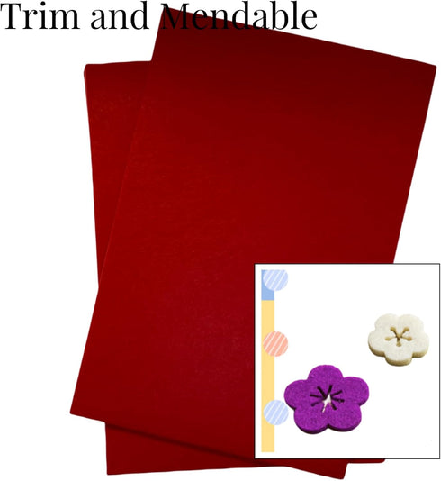 22pcs, Felt Fabric Sheets for Crafts, 12" x 8" Felt Fabric Sheets, 1mm Thick, Felt Paper for Sewing Craft, Non-Woven Felt Fabric for Sewing Patchw...