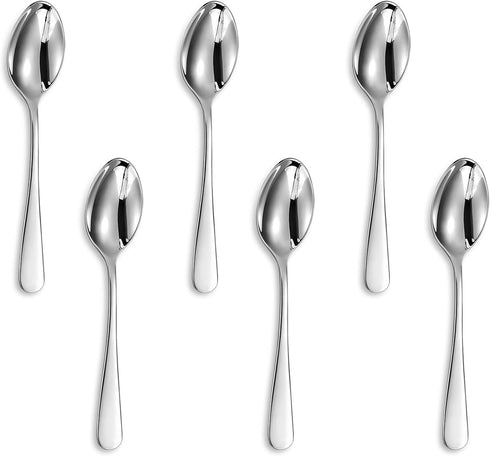 KEAWELL Premium Louise Demitasse Espresso Spoons, 18/10 Stainless Steel Mini Coffee Spoons, Dishwasher Safe (4.7 inches, 6)...