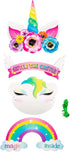 Juvale Unicorn Door Hanger - 2-Pack Welcome Sign for Princess Unicorn Themed Party Decoration, Easy DIY Assembly, Girls Birthday Party Supplies...
