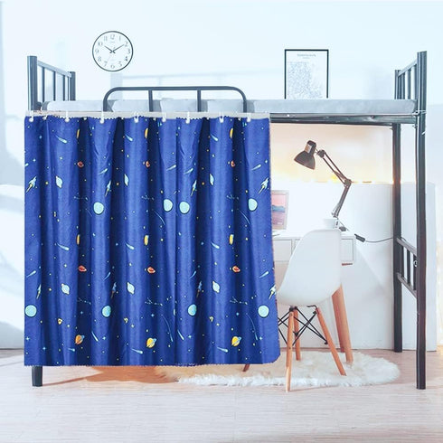 JIAHG Students Dormitory Bunk Bed Curtains Single Bed Tent Curtain Shading Dustproof Blackout Cloth Bed Canopy Mosquito Protection Net Bedroom Win...