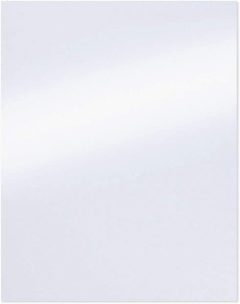 White Shimmer Paper - 100-Pack Metallic Paper, 120 GSM, Paper Crafting Supplies, Perfect for Flower Making, Ticket, Invitation, Stationery, Scrapb...