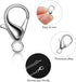 600 Pieces Lobster Clasps and Open Jump Rings Set Lobster Claw Clasps and Closures for Jewelry Making and Bracelets Bracelet Hooks Jewelry Clips(W...