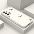 for Samsung Galaxy A53 5G Case Side Creative Design Soft Silicone Drop Protective Flower Case for Samsung A53 5G-Daisy White...