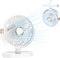 USB Table Fan,Personal Quiet 5 Speeds Desktop Portable Fan,Small But Powerful,Battery Fan Adjustable Desk Fan 360° Rotation for Office,Bedroom(Whi...