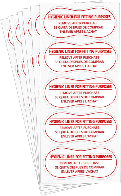Adhesive Protective Hygiene Try On Stickers for Swimwear,Swimsuits and Lingerie,4x2 inch,100 Pcs Per Pack...
