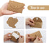 ABSOFINE 25 Pcs Mini Envelopes with Heart Shaped Clasp,Mini Kraft Paper Envelopes, Small Envelope with Blank Cards for Business Card, Weddings Fav...