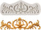 Baroque Style Curlicues Scroll Lace Silicone Fondant Molds Relief Flower Mold Filigree Mold 3D Sculpted For Cake Decorating Cupcake Topper Chocola...