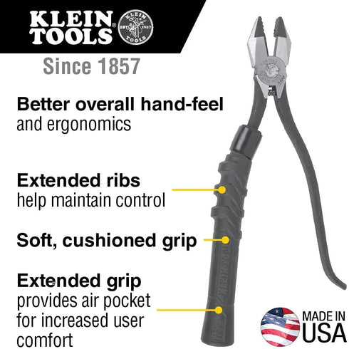 Klein Tools M200ST Plier Cushion Grip Kit with Heat Shrink Bands, Made in USA, use with Klein Slim-Head Ironworker's Pliers Cat No. 201-7CST, 2-Pa...