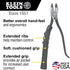 Klein Tools M200ST Plier Cushion Grip Kit with Heat Shrink Bands, Made in USA, use with Klein Slim-Head Ironworker's Pliers Cat No. 201-7CST, 2-Pa...