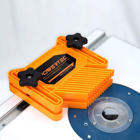POWERTEC Universal Featherboard for Table Saw, Router Table, Router Fence and Band Saw, Wood working Tools & Accessories To Reduce Kickback and In...