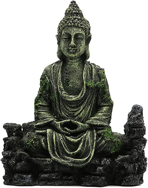 Aquarium Decorations Resin Buddha Sculpture/Head Sculpture Aquarium Decor Ornament, Large Fish Tank Decorations - 20 30 Gallon Aquarium...