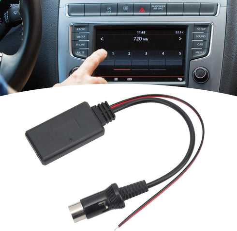 13Pin Wireless Audio Adapter,KIMISS ABS Bluetooth 5.0 Module Wireless Audio Cable Adapter Car Radio Stereo Parts for Kenwood......