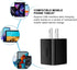 Black USB Wall Adapter, Charging Block, 3Pack Dual Port 2.1A Fast Wall Charger Brick Base Cube USB Plug Outlet Phone Charger Box for iPhone 16e 16...