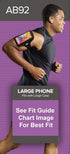 Tune Belt AB92 Cell Phone Armband for Running - Fits iPhone 16/15/14/13 Pro Max, Plus, Samsung Galaxy Ultra/Plus/Note and Large Phones with Protec...
