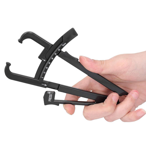 Body Fat Caliper, Body Fat Tester Caliper, Body Fat Caliper Made of Black Plastic Unisex Skinfold Caliper Body Fat Meter(#1)...