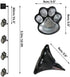 4 Solar Dog Animal Paw Print Lights Garden Statue Lantern Led Path 3" Light Lamp for Garden Patio Yard Decor Walkway Lighting (Cool White)...