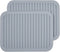 Silicone Trivets for Hot Dishes Pots&Pans, Hot Pads for Kitchen, Flexible Small Drying Mat, Large 12x9 Pot Holders, Heat Resistant Mat Quartz Coun...