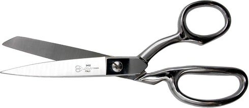 Ultima 8 Inch Dress Maker Scissors – Drop Forged Carbon Steel Dressmaker’s Sheers, Chrome Plated with Bent Handles, Made in Italy...