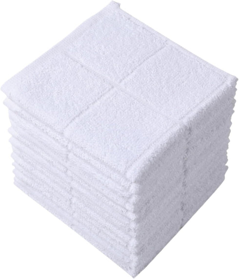 Glynniss Dishcloths Kitchen Highly Absorbent Dish Rags 100% Cotton Dish Cloths for Washing Dishes, Cleaning (11 x 11 Inches, 12 pcs, White)...