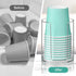 Bathroom Cup Dispenser, Disposable Mouthwash Cups Holder Fit 3oz-4oz Small Paper Cups, Clear Plastic Cup Dispenser for Bathroom Vanity Countertop ...