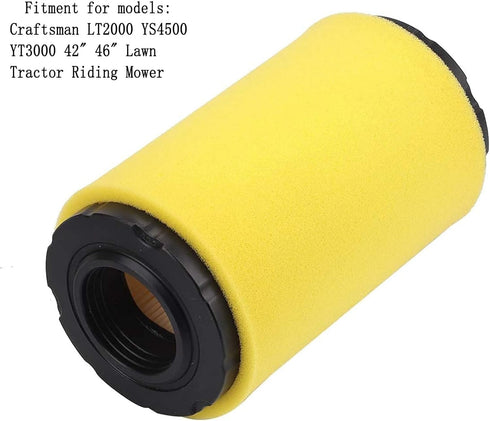 Compatible with 793569 793685 Air Filter for Briggs and Stratton Intek 33R877 31Q777 331777 Craftsman LT2000 YT3000 John GY21055 MIU11511 LA125 LA...